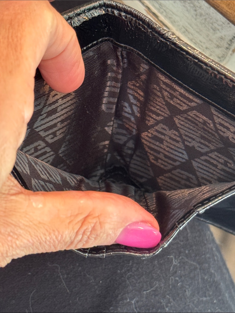 Kurt Geiger Black Quilted Wallet - Picture 6 of 8